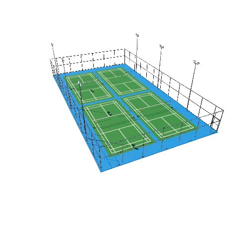 Badminton Court TypeA1 Triangulate12